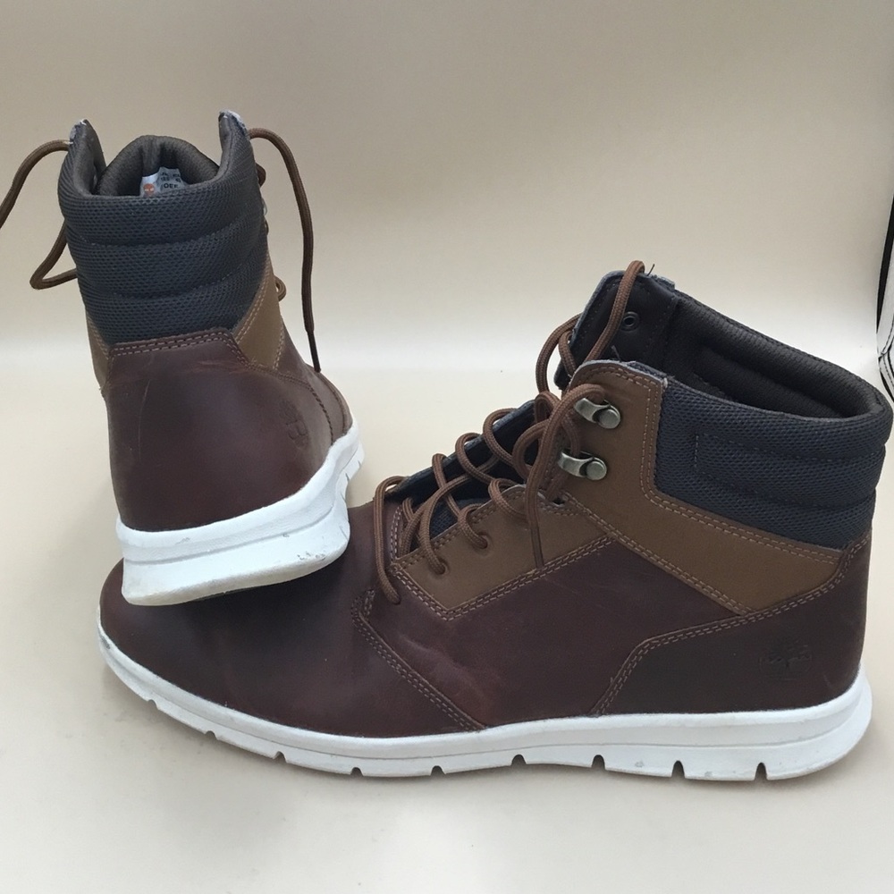 Men's Brown High-Top Casual Boots TIMBERLAND GRAYDON HOVERLITE
